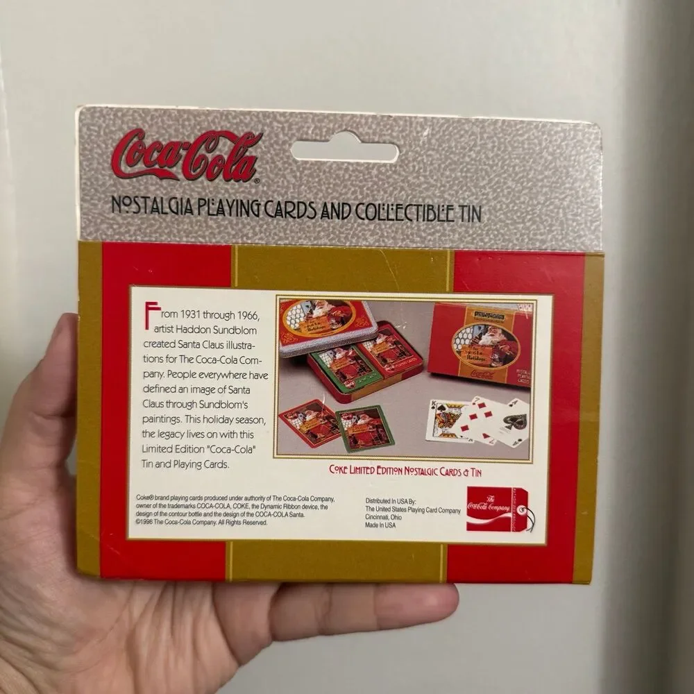 Vintage Coca-Cola “1998” Limited Edition “For Sparkling Holidays’ Playing Cards
